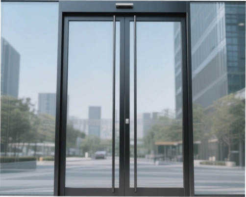 Porte pivotante à axe central