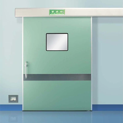 Porte coulissante en aluminium pour établissements de santé