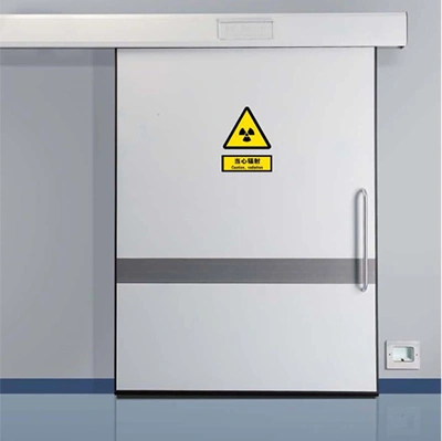 Porte en aluminium plombée pour radiologie